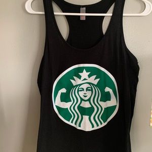 Black starbucks tank
